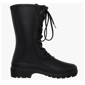 Le Chameau Bottine Saiga Womens Boots Black Rubber Size 7 US 5 UK NIB Waterproof